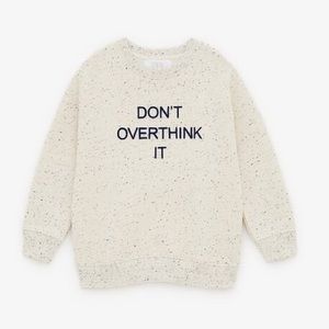 Zara Printed Logo Sweatshirt